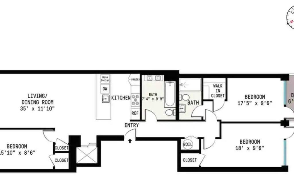 Apartment Luxurious Soho Apartment~ 2 Bedroom 2 Bathroom New York